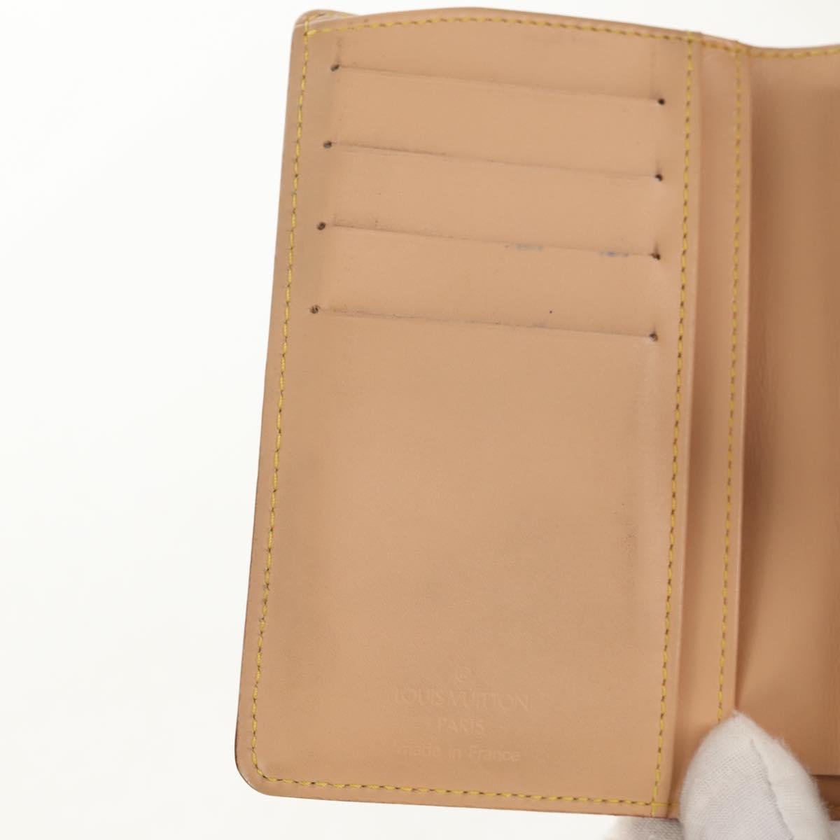 LOUIS VUITTON Multicolor Porte Monnaie Viennois Wallet White M92987 Auth 154956V