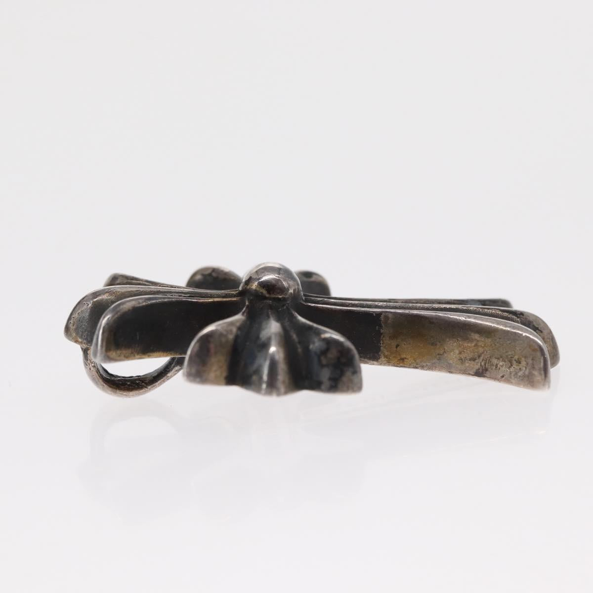 Chrome Hearts Small CH Cross Pendant top Ag925 Silver Auth 154959M