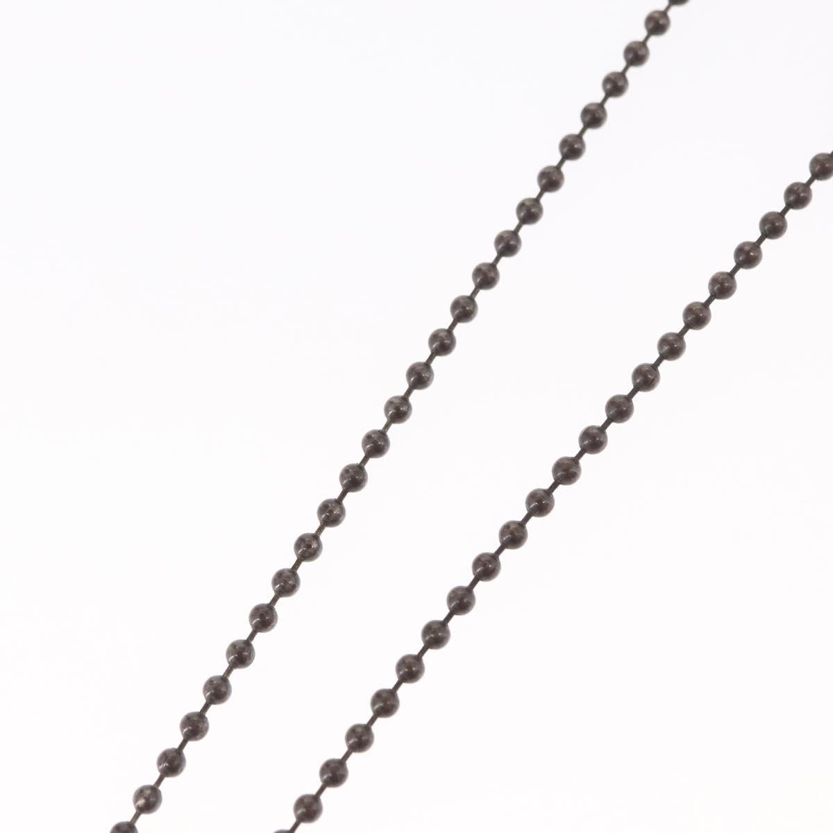 Chrome Hearts 1 Ball BS Flare Charm Necklace Ag925 Silver Auth 154960M