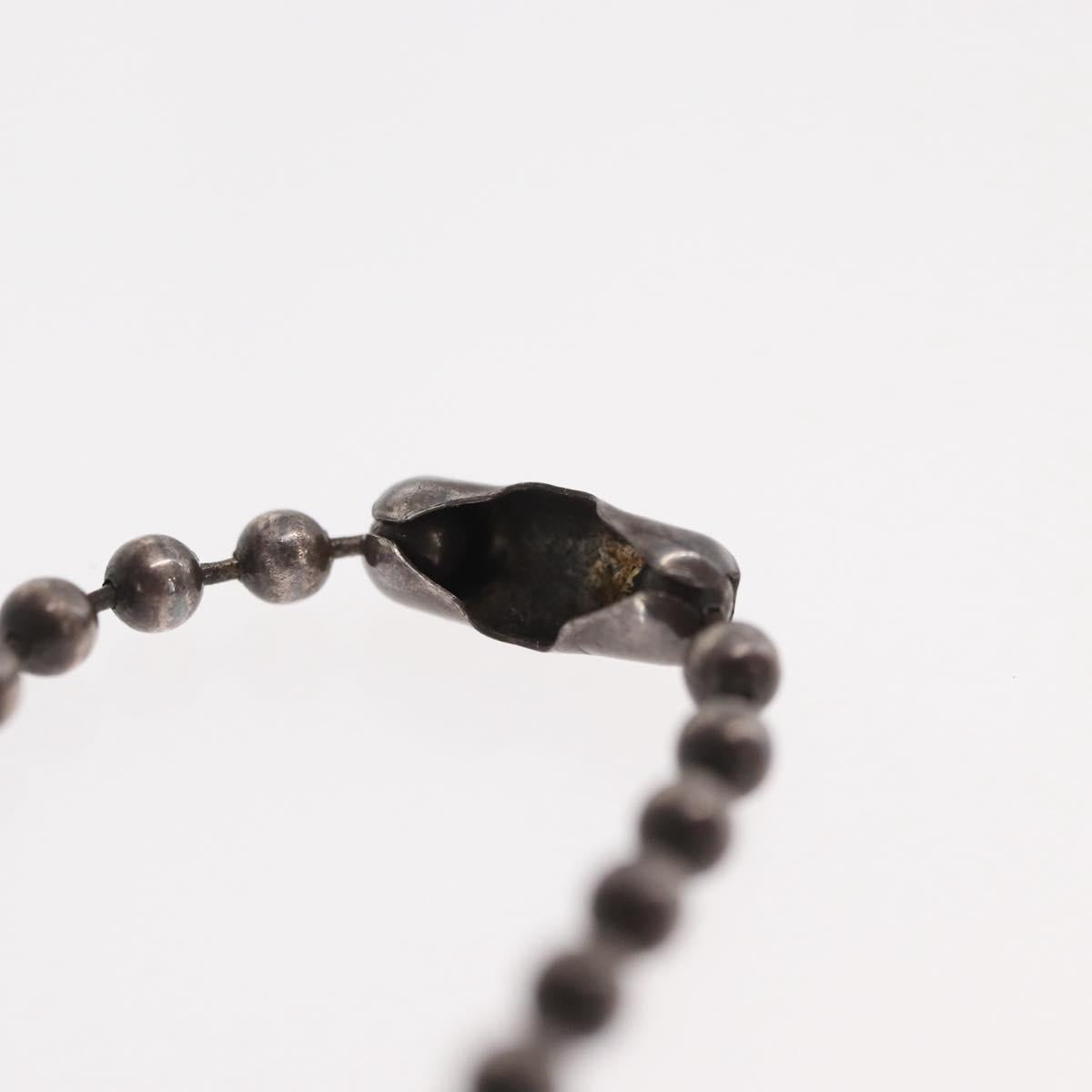 Chrome Hearts 1 Ball BS Flare Charm Necklace Ag925 Silver Auth 154960M