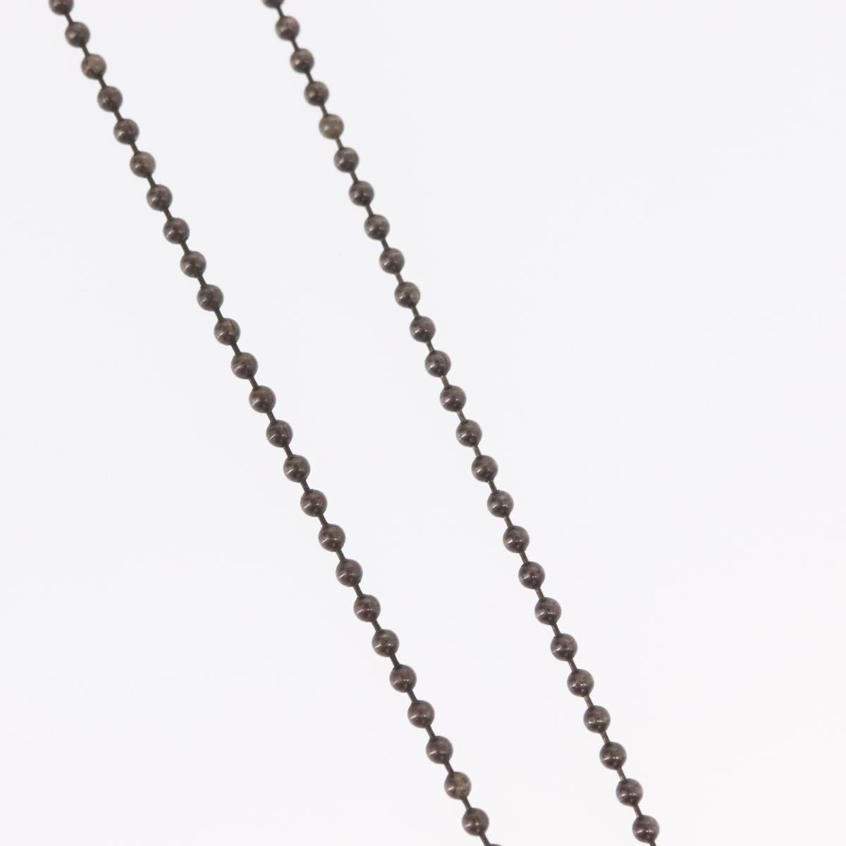 Chrome Hearts 1 Ball BS Flare Charm Necklace Ag925 Silver Auth 154960M