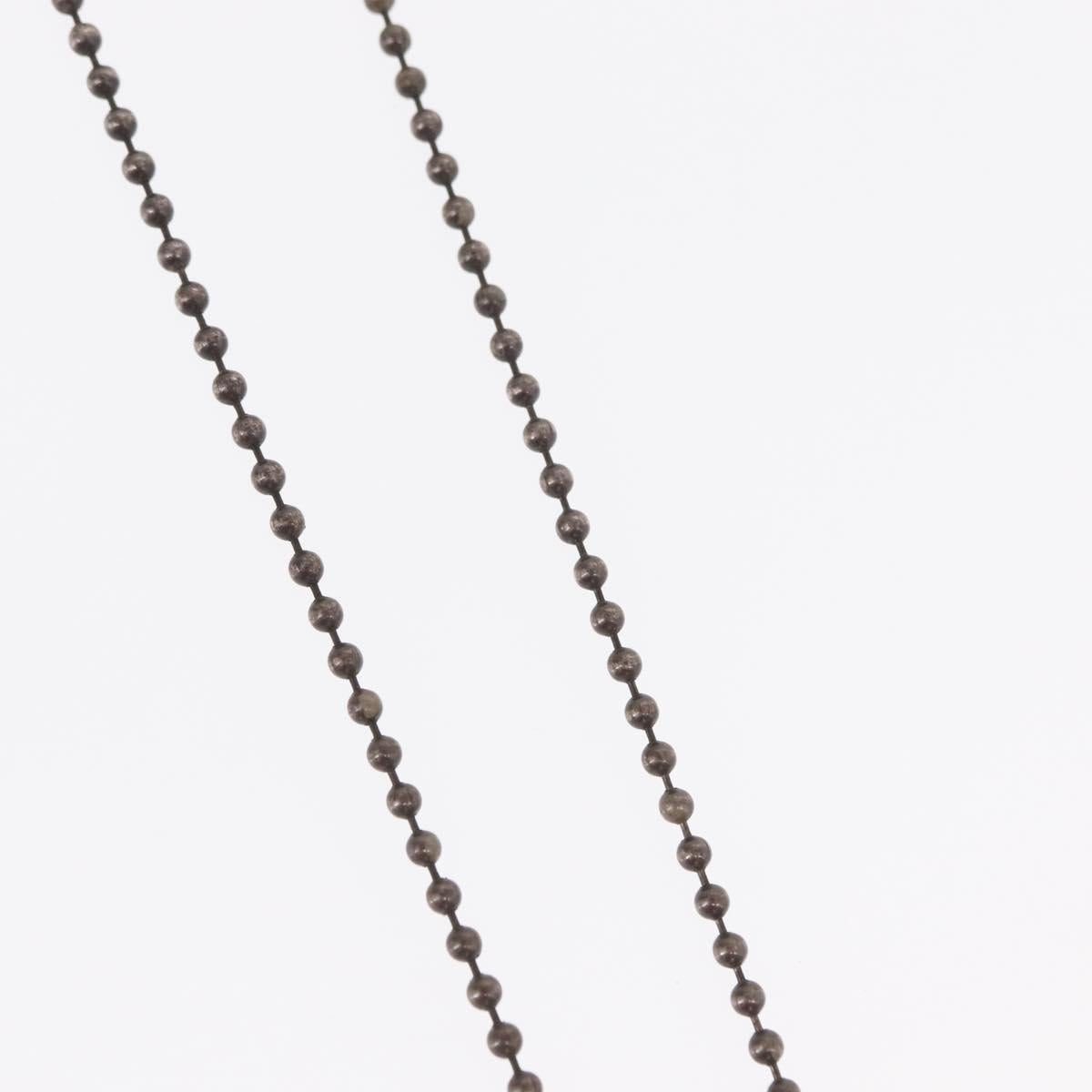 Chrome Hearts 1 Ball BS Flare Charm Necklace Ag925 Silver Auth 154960M