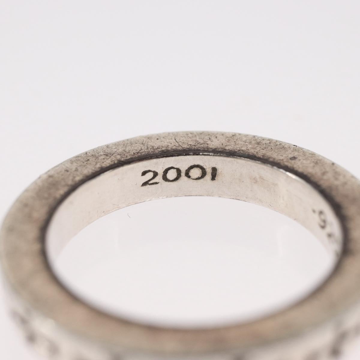 Chrome Hearts 0.1"" Spacer Ring FUCK YOU Spacer Ring Ag925 Silver Auth 154961M