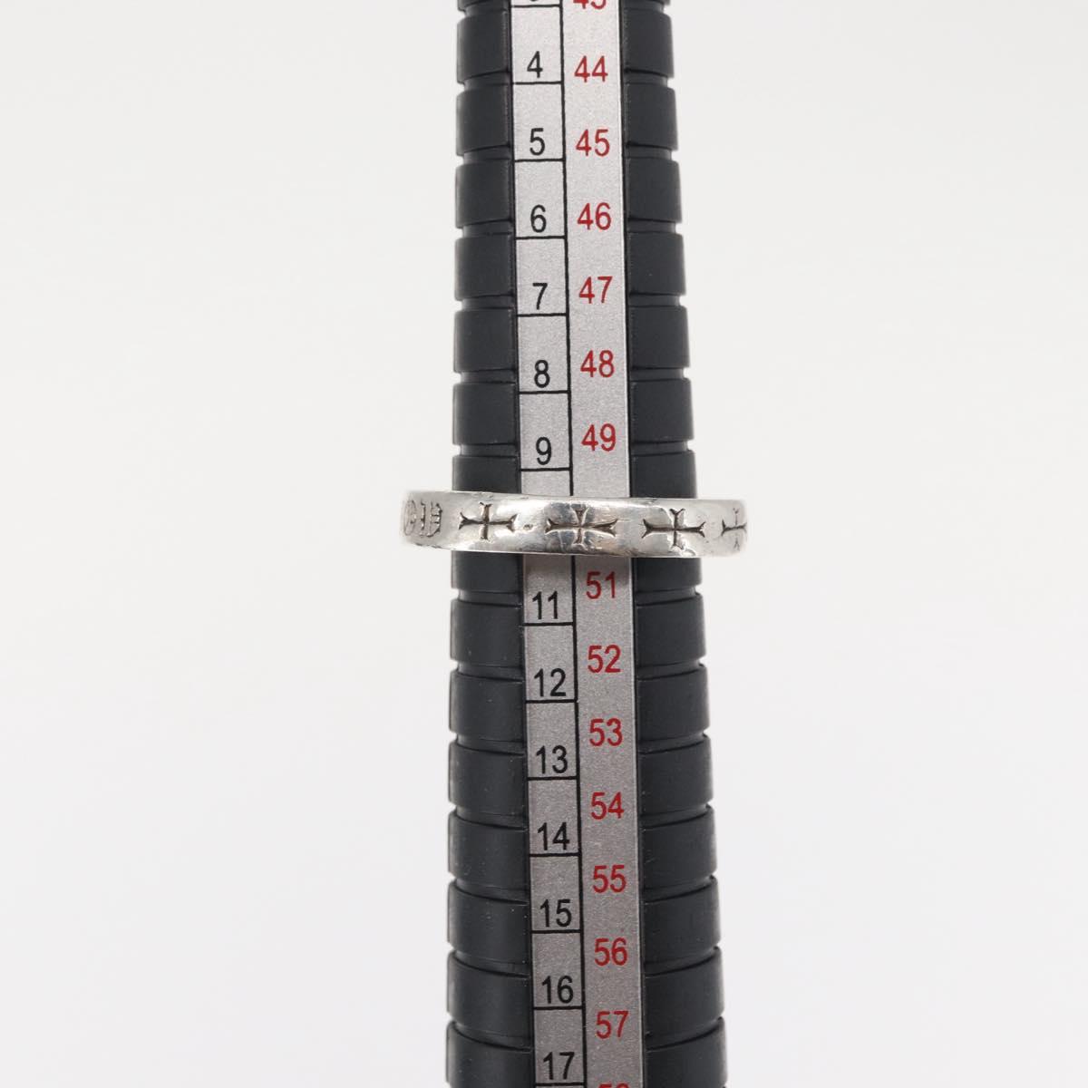 Chrome Hearts 0.1"" Spacer Ring NYC FUCK YOU Ring Ag925 Silver Auth 154962M