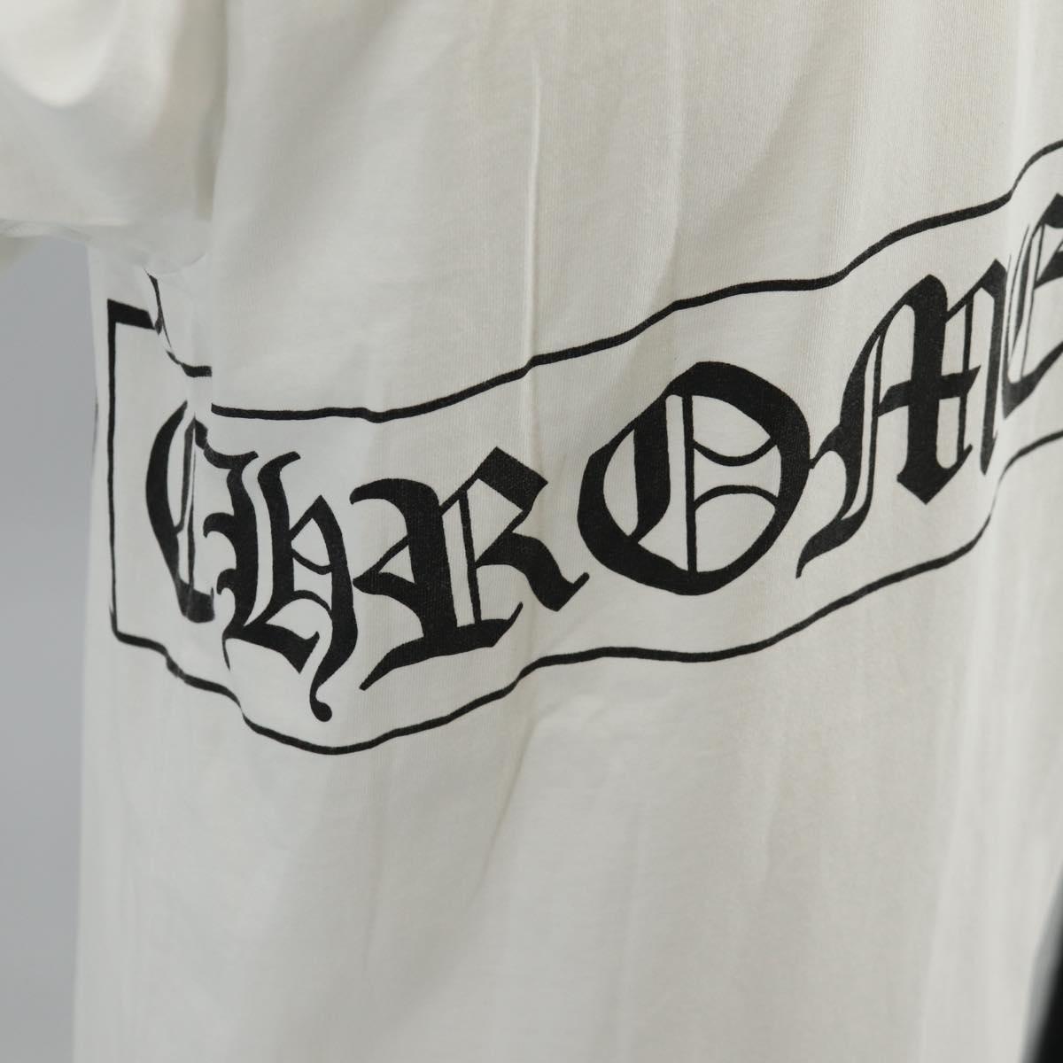 Chrome Hearts Label logo T Shirt Cotton White Auth 154965M
