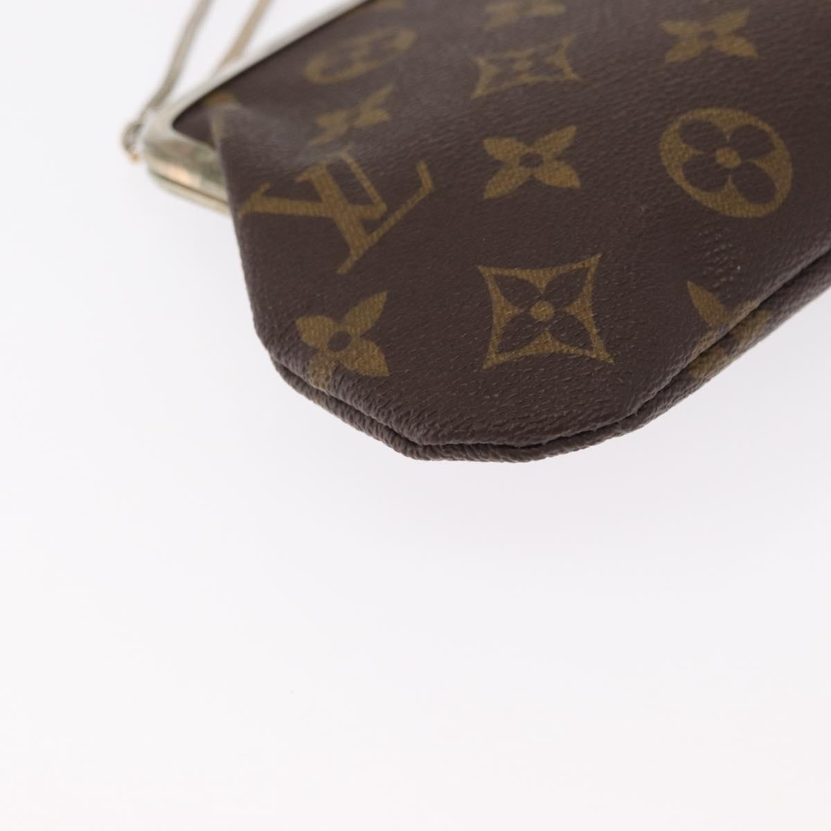LOUIS VUITTON Monogram Bucket GM Accessory Pouch LV Auth 154970