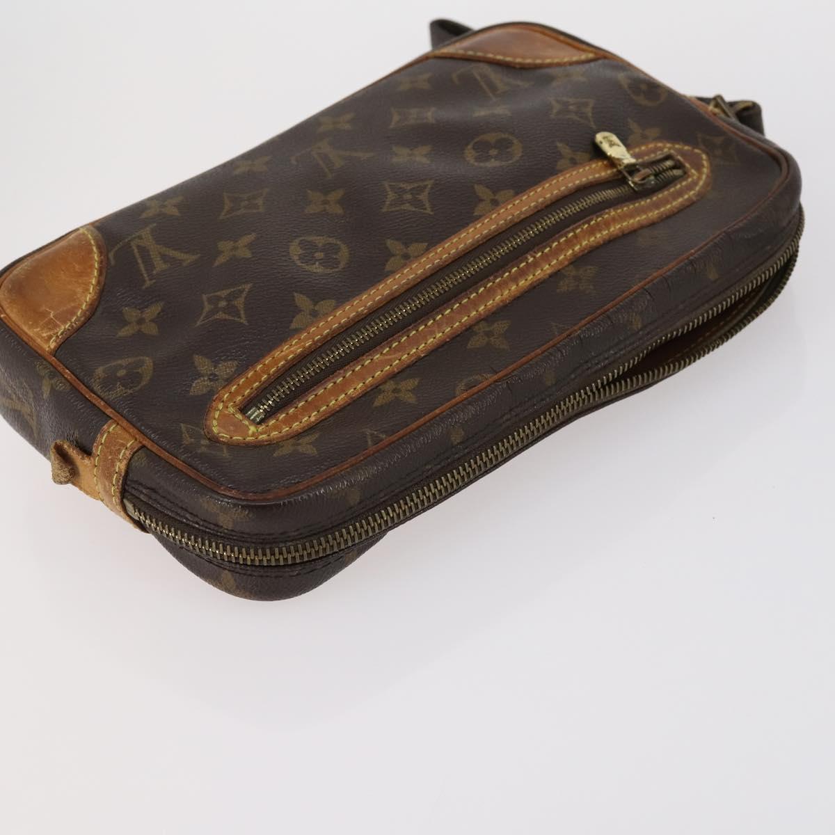 LOUIS VUITTON Monogram Clutch Bag 2 Set LV Auth 154971