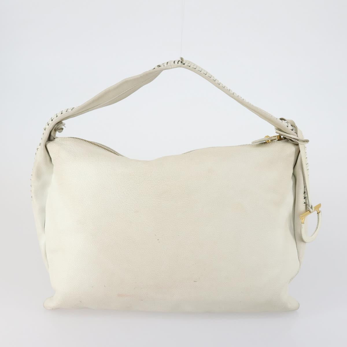 BALLY Salvatore Ferragamo Hermes Bag Leather Canvas 3 Set White Auth 154972