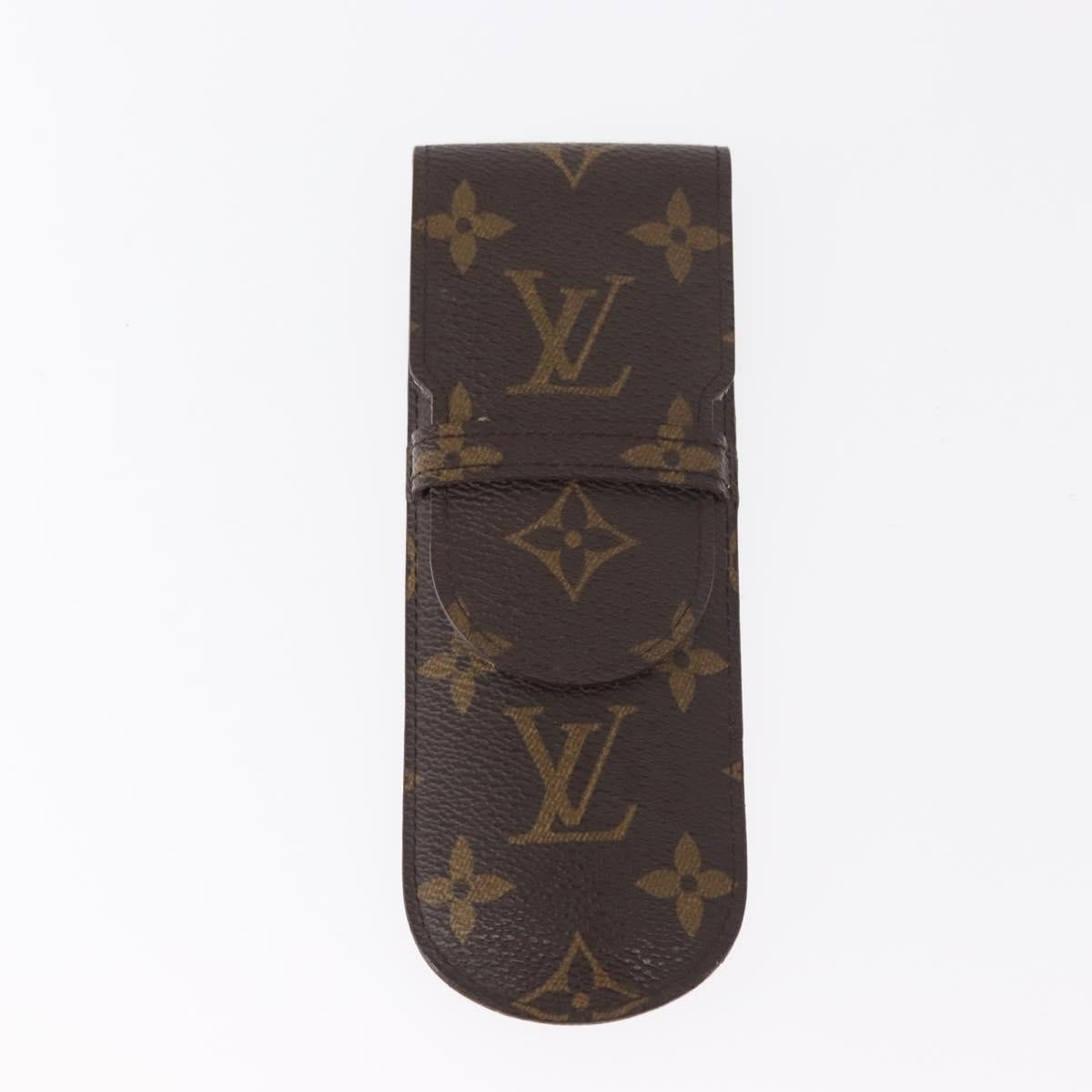 LOUIS VUITTON Monogram Etui Stilo Pen Case 2 Set M62990 LV Auth 154975