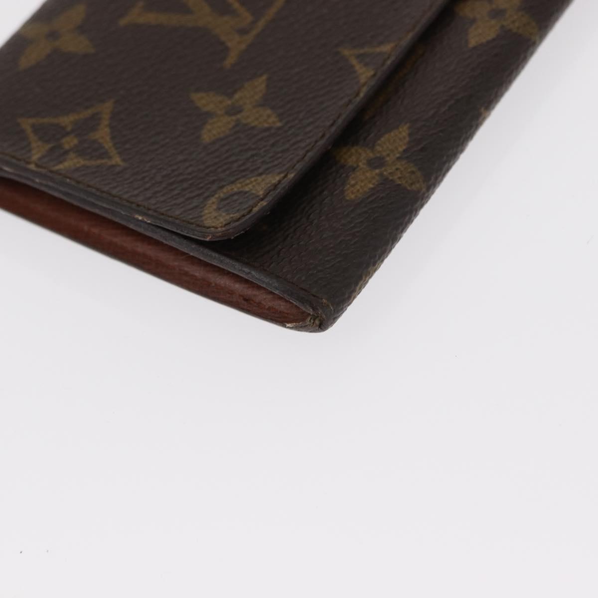 LOUIS VUITTON Monogram Epi Wallet 3 Set Red LV Auth 154976