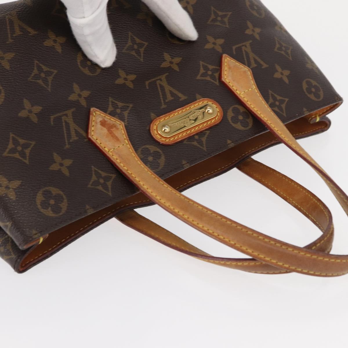 LOUIS VUITTON Monogram Wilshire PM Hand Bag M45643 LV Auth 155003
