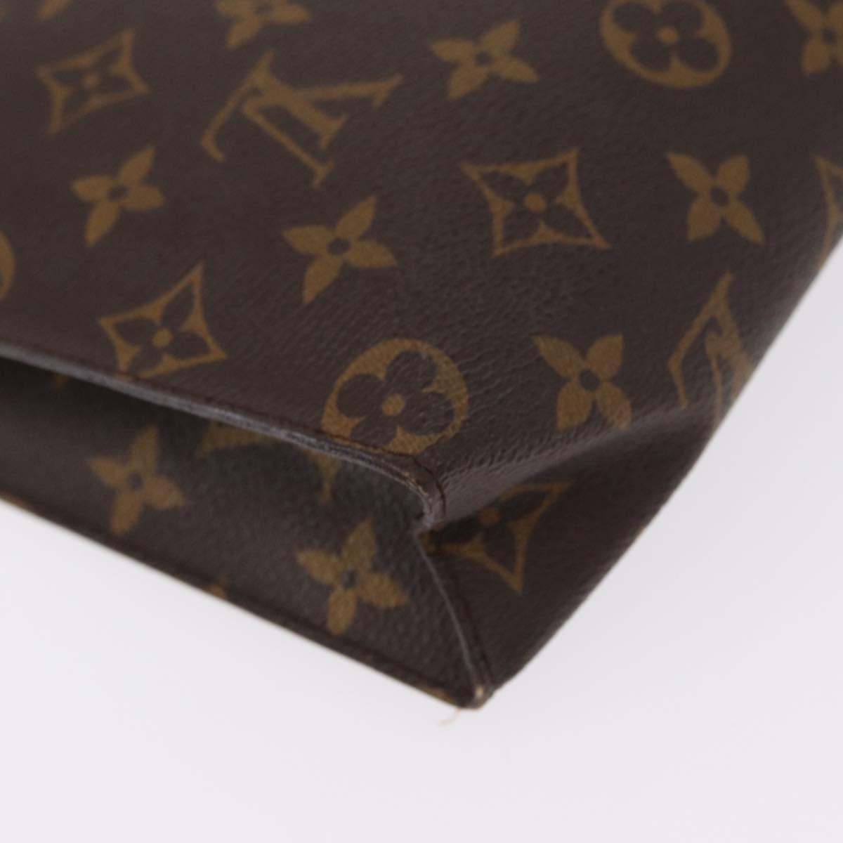 LOUIS VUITTON Monogram Poche Toilette 26 Pouch M47542 LV Auth 155004