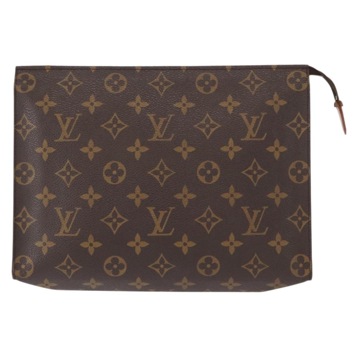 LOUIS VUITTON Monogram Poche Toilette 26 Pouch M47542 LV Auth 155004