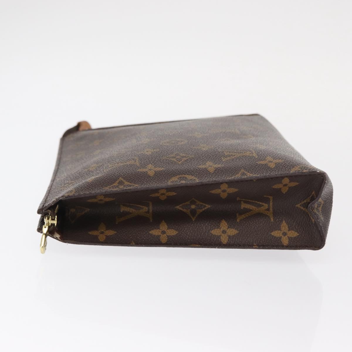 LOUIS VUITTON Monogram Poche Toilette 26 Pouch M47542 LV Auth 155004