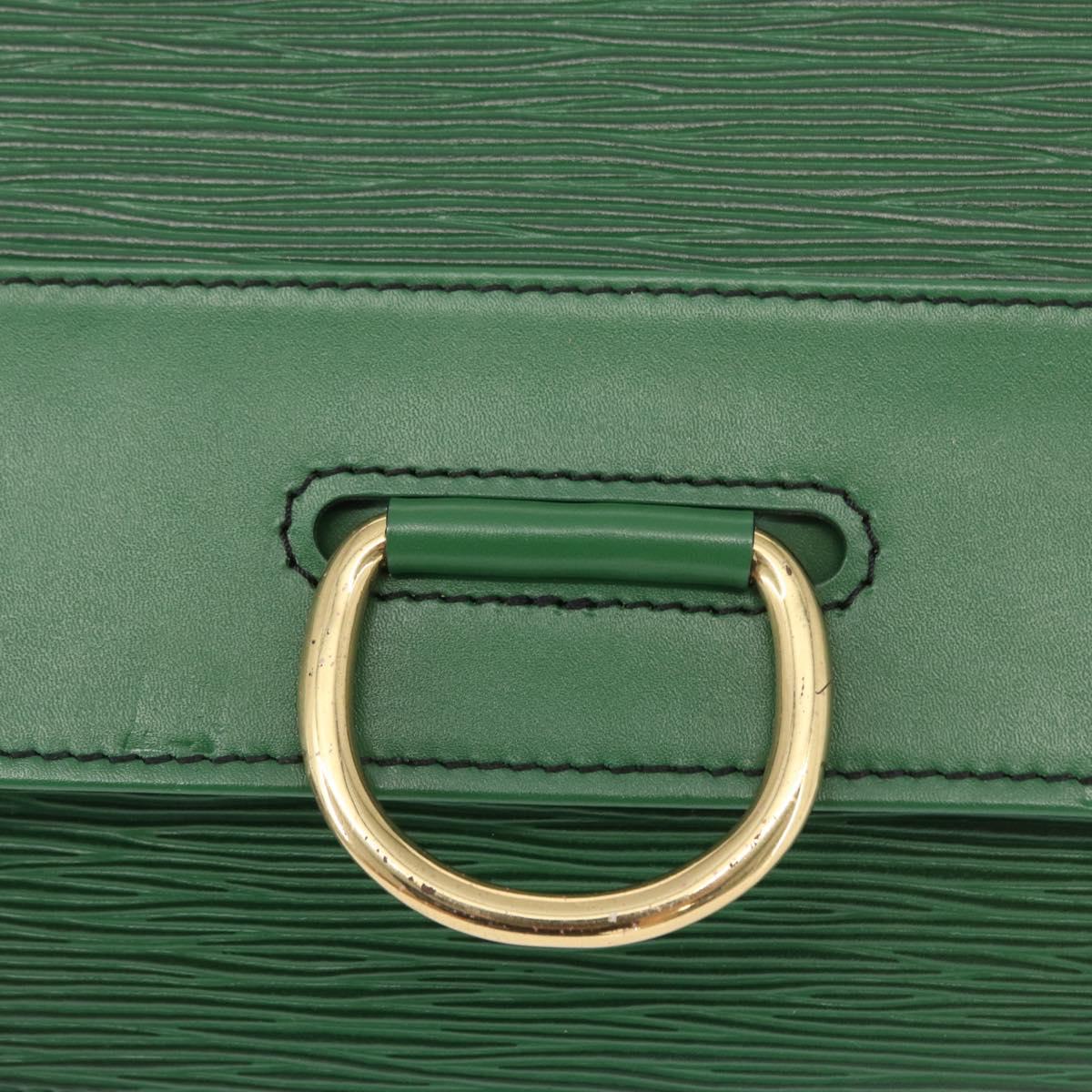 LOUIS VUITTON Epi Jena Clutch Bag Green M52724 LV Auth 155008