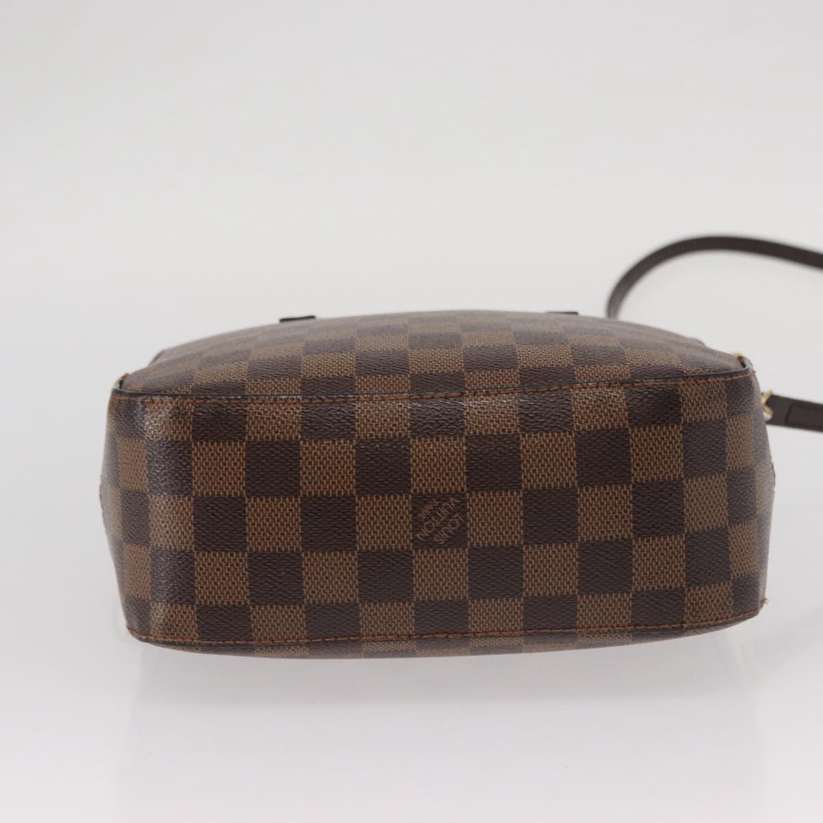 LOUIS VUITTON Damier Ebene Spontini Hand Bag SPO 2way M47500 LV Auth 155011