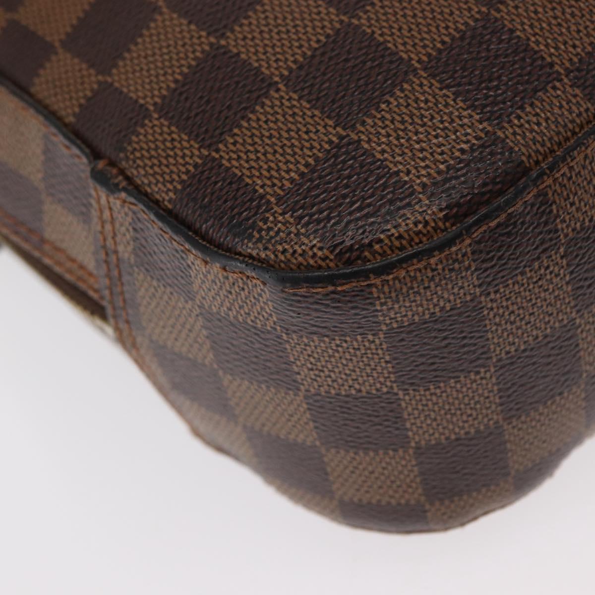 LOUIS VUITTON Damier Ebene Spontini Hand Bag SPO 2way M47500 LV Auth 155011