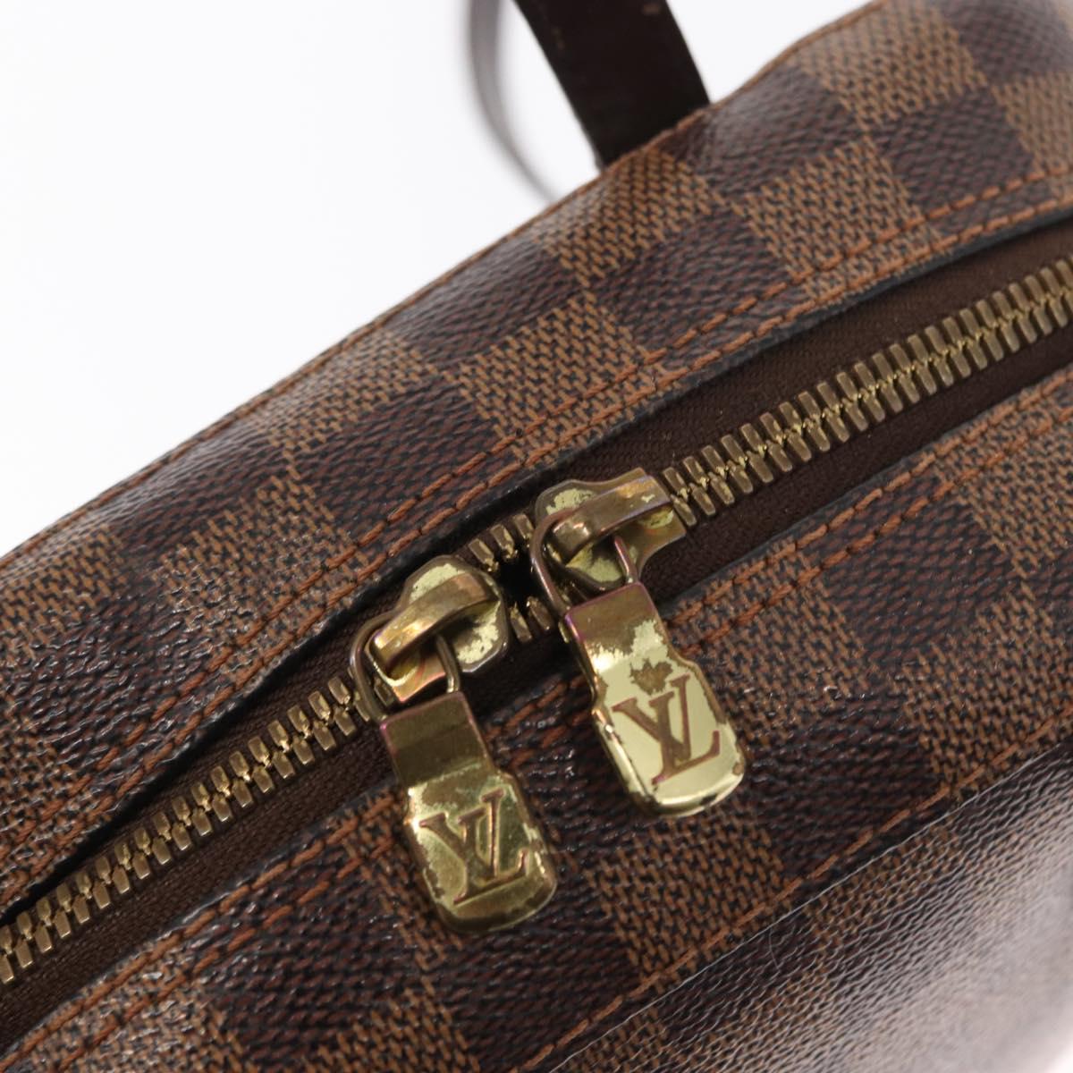 LOUIS VUITTON Damier Ebene Spontini Hand Bag SPO 2way M47500 LV Auth 155011