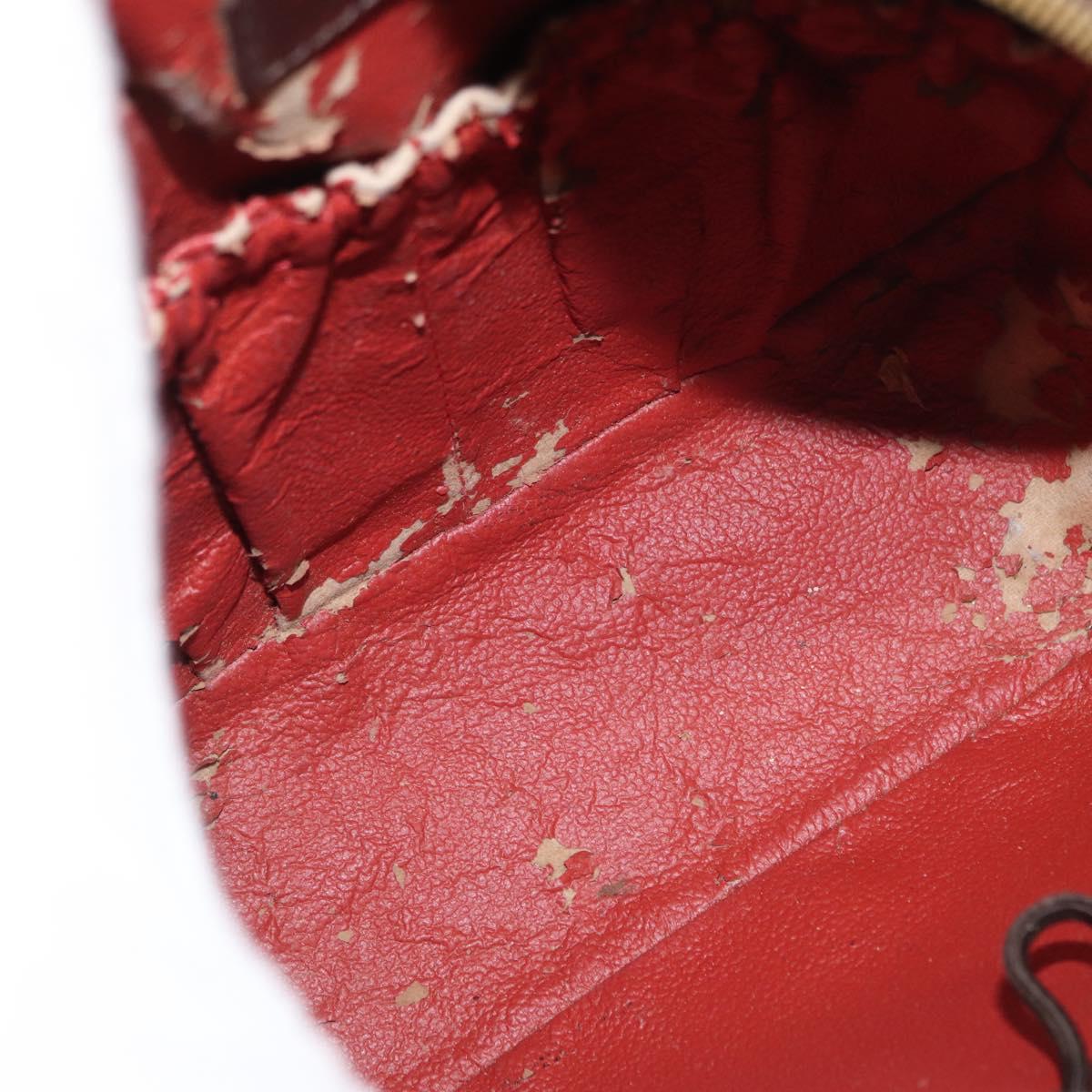 LOUIS VUITTON Damier Ebene Spontini Hand Bag SPO 2way M47500 LV Auth 155011