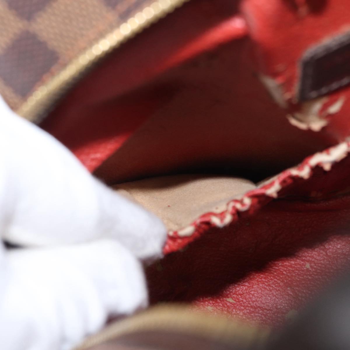 LOUIS VUITTON Damier Ebene Spontini Hand Bag SPO 2way M47500 LV Auth 155011