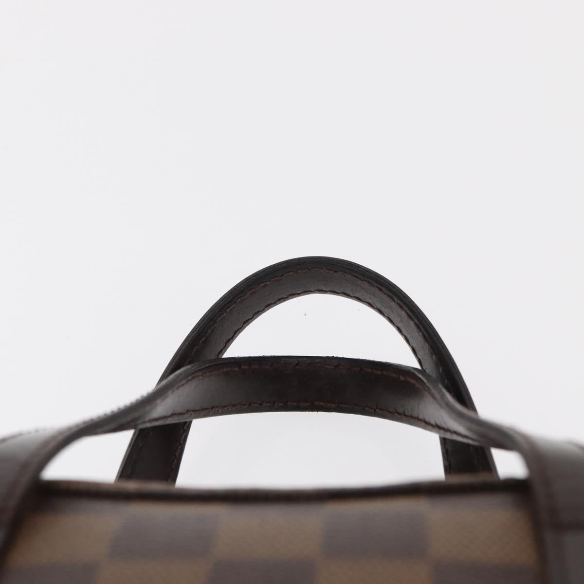 LOUIS VUITTON Damier Ebene Spontini Hand Bag SPO 2way M47500 LV Auth 155011