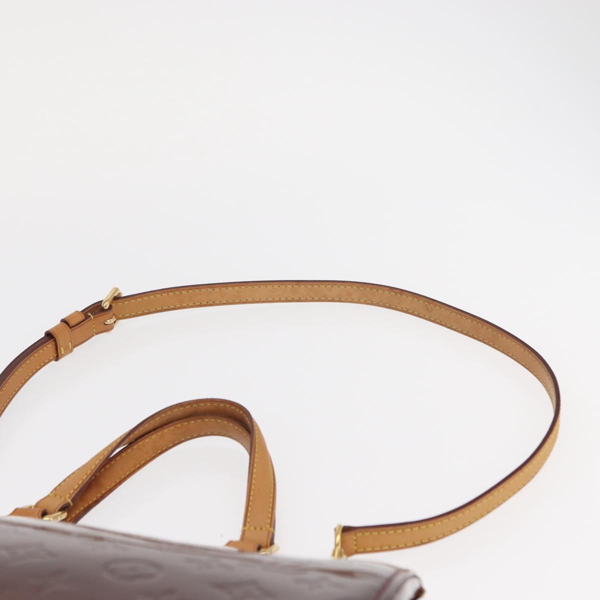 LOUIS VUITTON Monogram Vernis Blair MM Hand Bag 2way Amarante M91619 Auth 155013