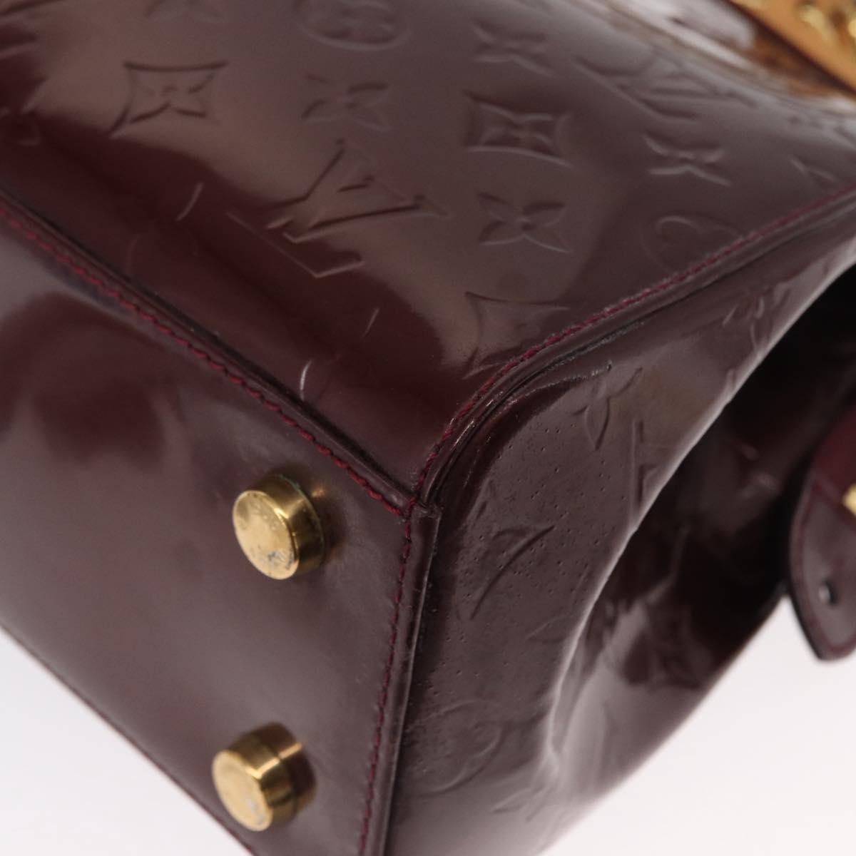 LOUIS VUITTON Monogram Vernis Blair MM Hand Bag 2way Amarante M91619 Auth 155013