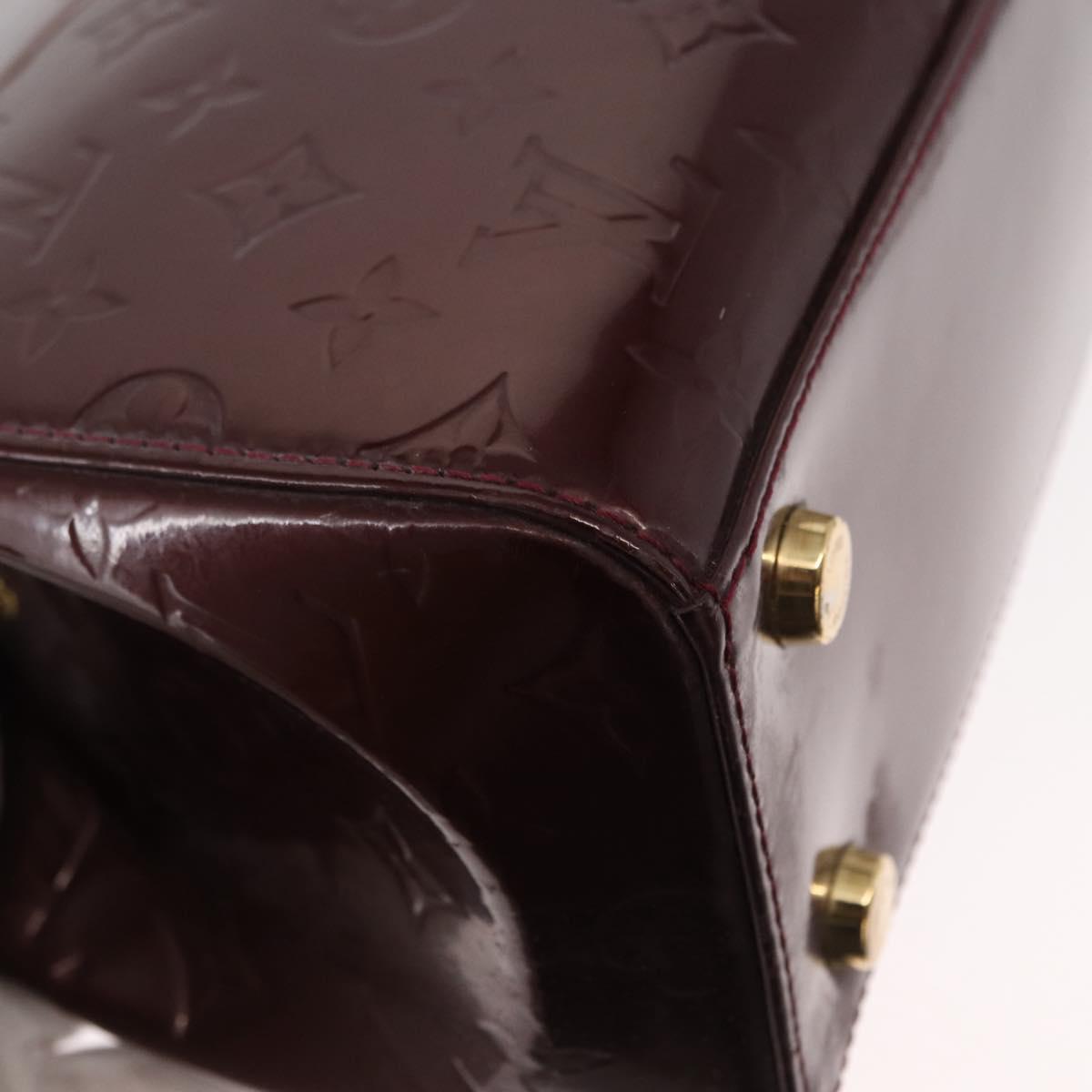 LOUIS VUITTON Monogram Vernis Blair MM Hand Bag 2way Amarante M91619 Auth 155013