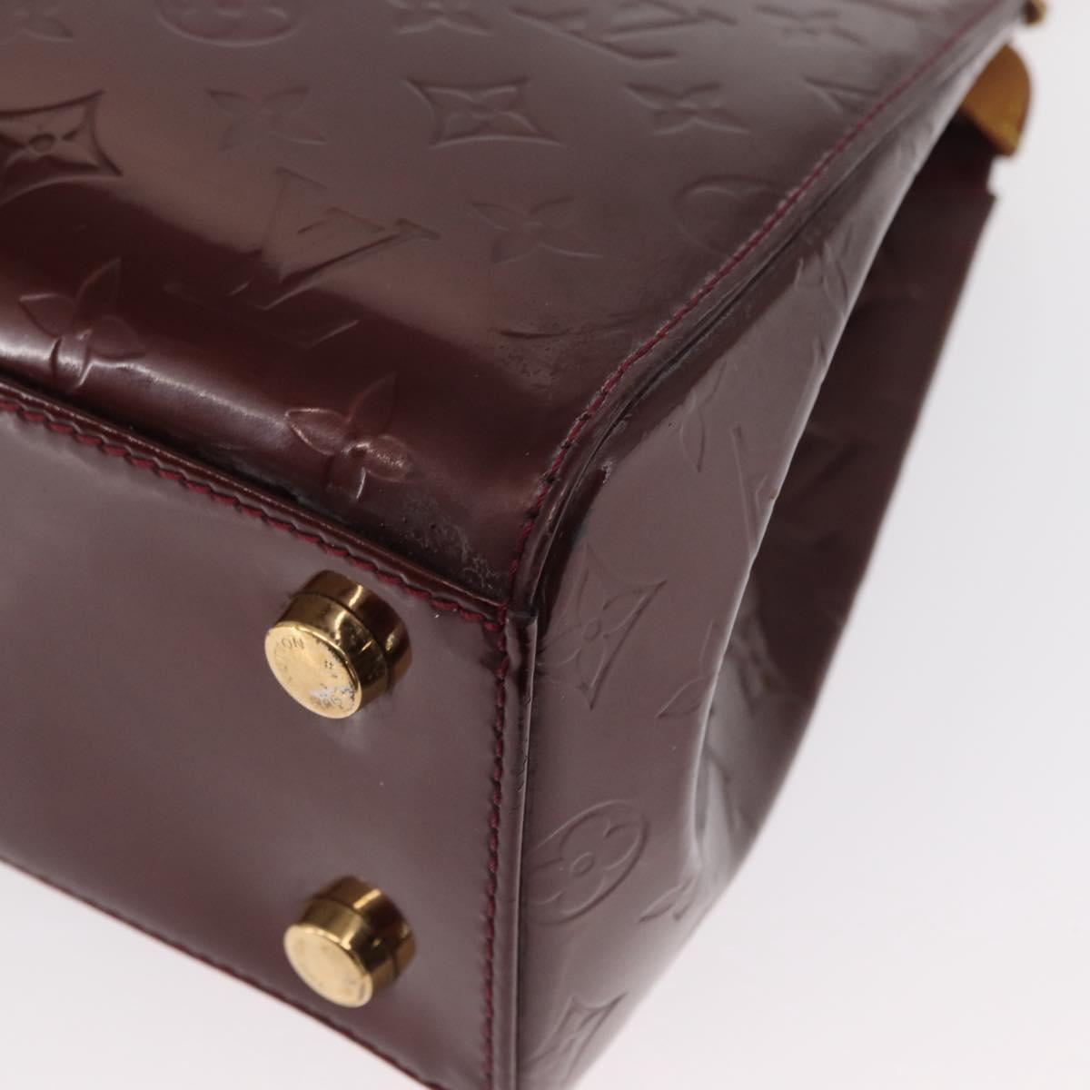 LOUIS VUITTON Monogram Vernis Blair MM Hand Bag 2way Amarante M91619 Auth 155013