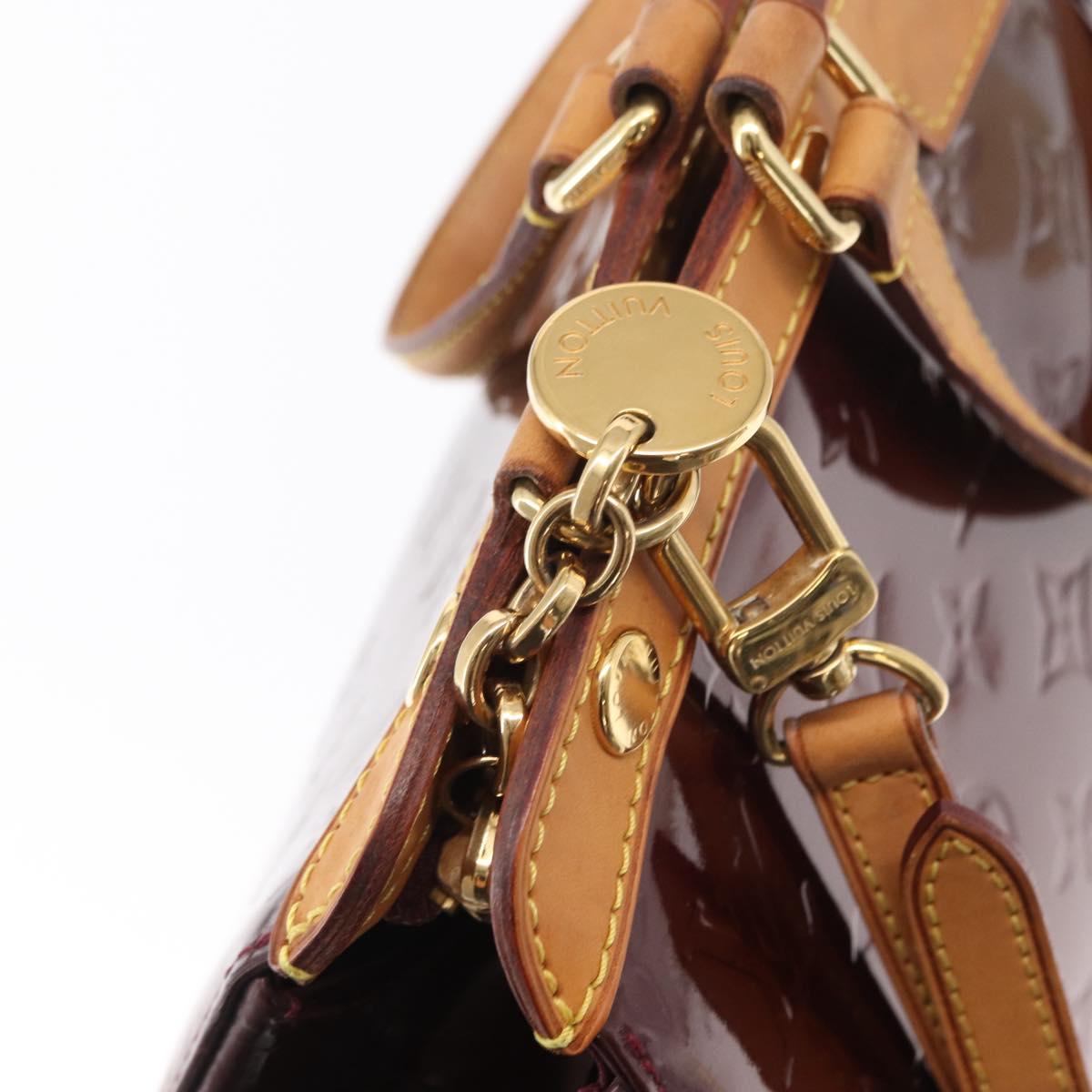 LOUIS VUITTON Monogram Vernis Blair MM Hand Bag 2way Amarante M91619 Auth 155013