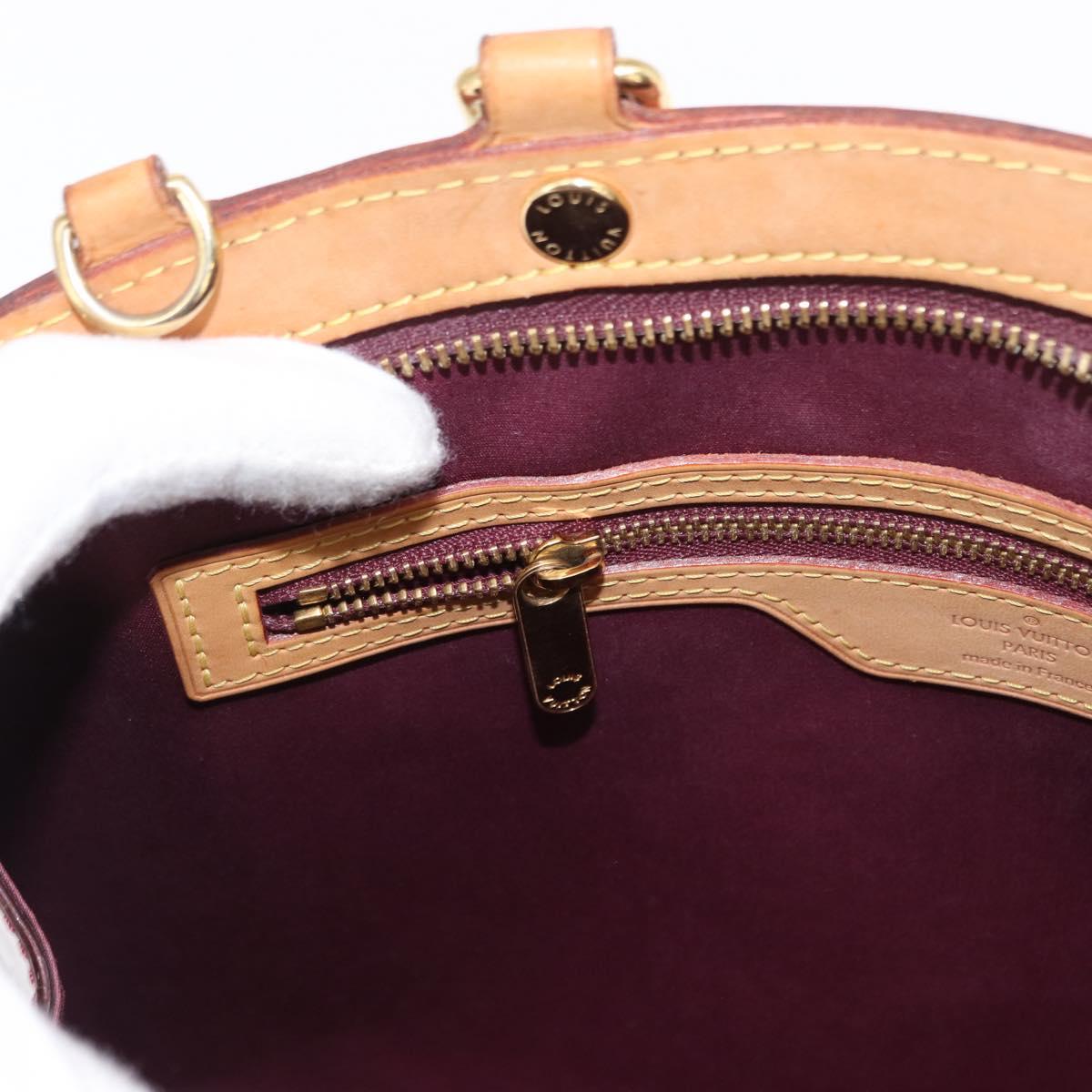 LOUIS VUITTON Monogram Vernis Blair MM Hand Bag 2way Amarante M91619 Auth 155013