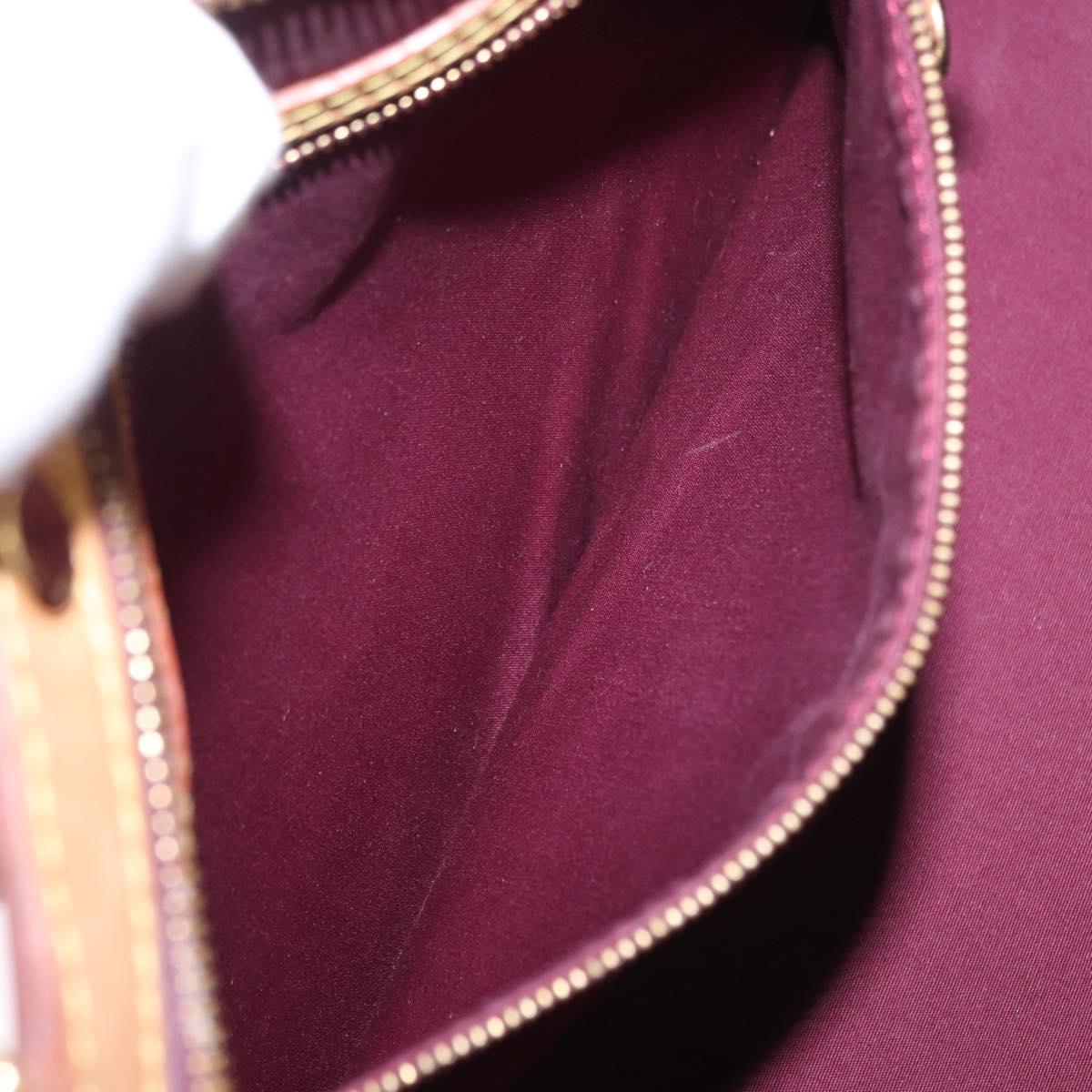 LOUIS VUITTON Monogram Vernis Blair MM Hand Bag 2way Amarante M91619 Auth 155013