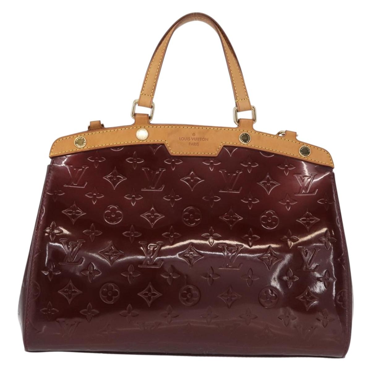LOUIS VUITTON Monogram Vernis Blair MM Hand Bag 2way Amarante M91619 Auth 155013