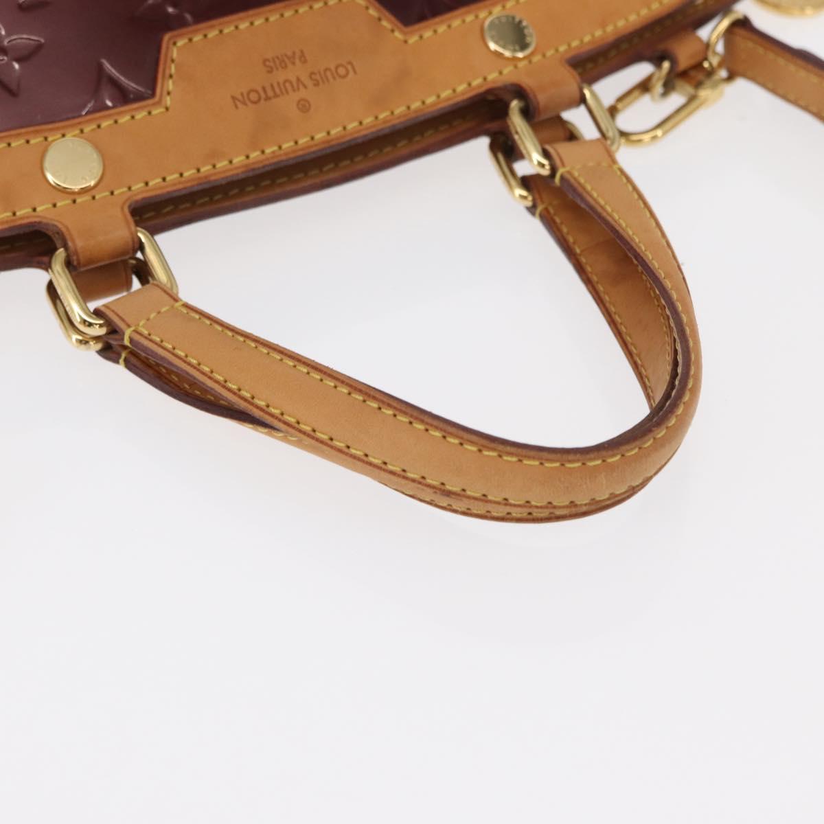 LOUIS VUITTON Monogram Vernis Blair MM Hand Bag 2way Amarante M91619 Auth 155013