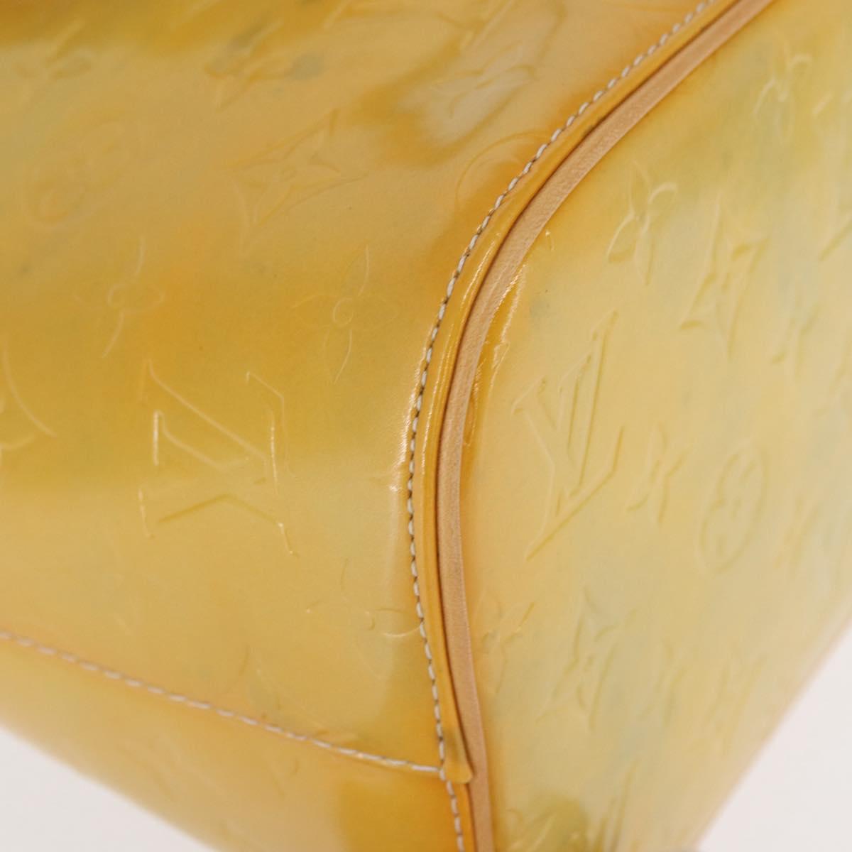 LOUIS VUITTON Monogram Vernis Houston Hand Bag Gris M91053 LV Auth 155015