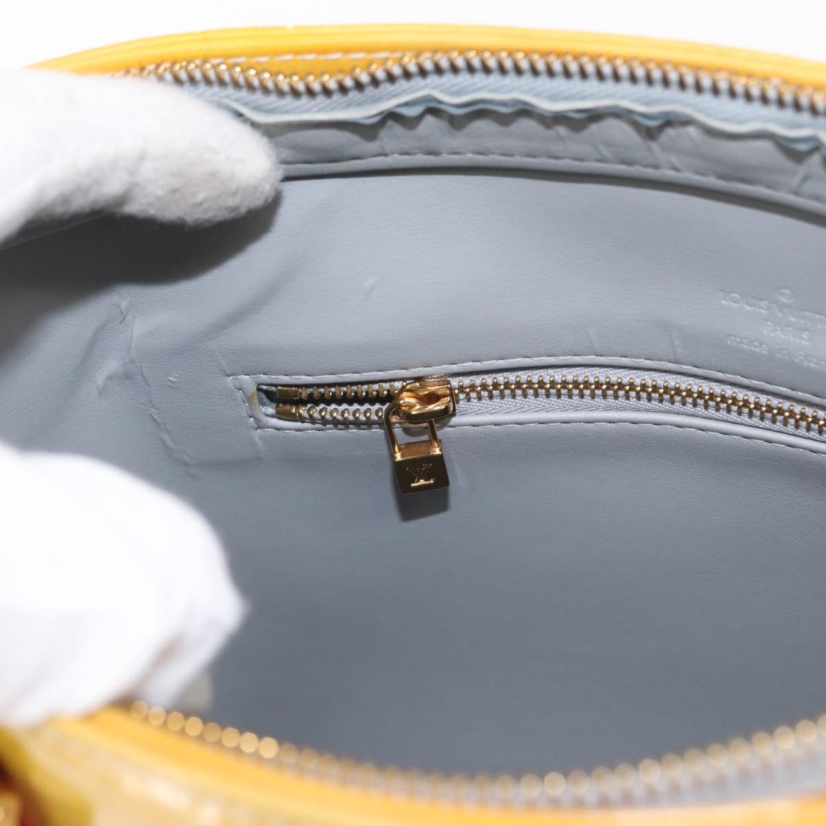 LOUIS VUITTON Monogram Vernis Houston Hand Bag Gris M91053 LV Auth 155015