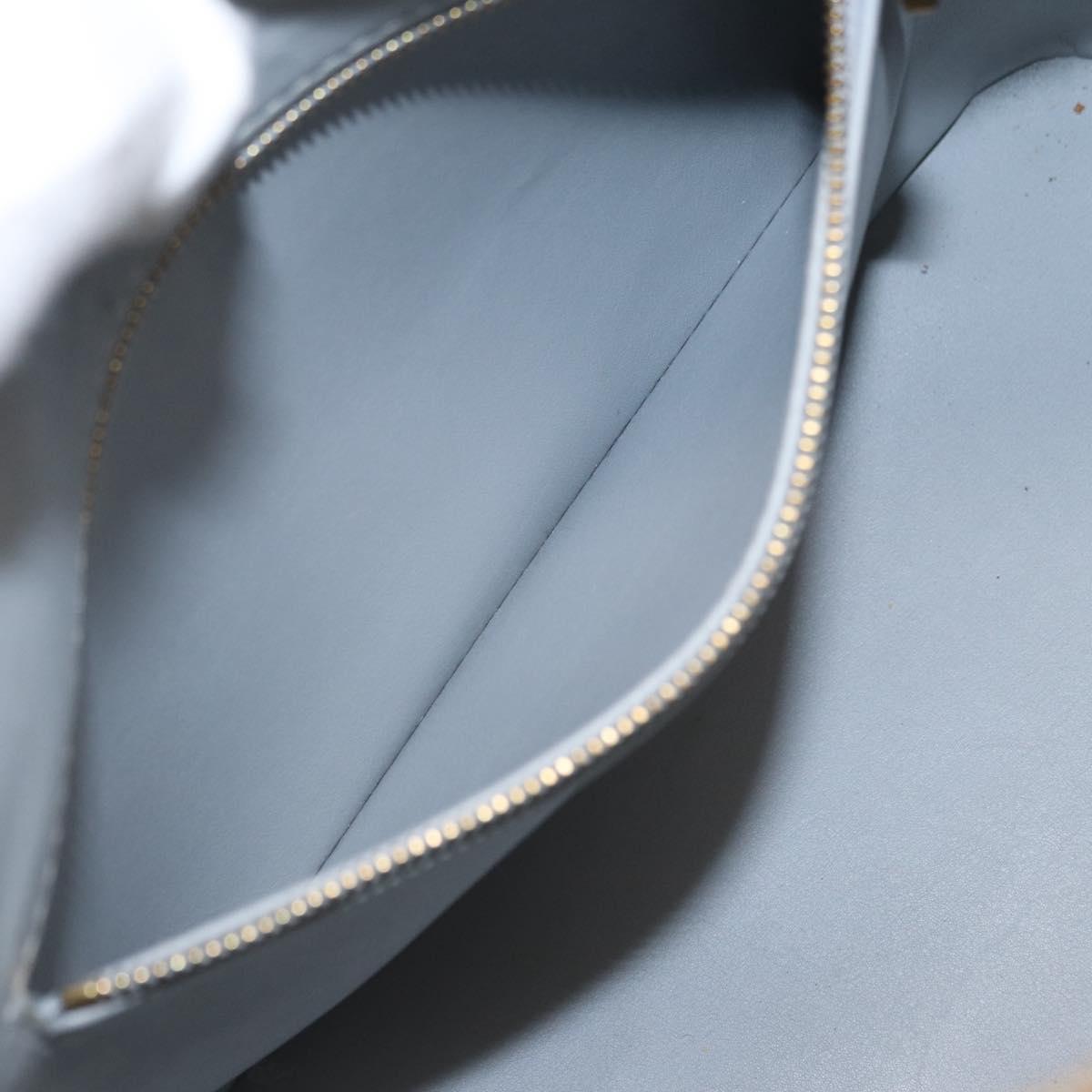 LOUIS VUITTON Monogram Vernis Houston Hand Bag Gris M91053 LV Auth 155015