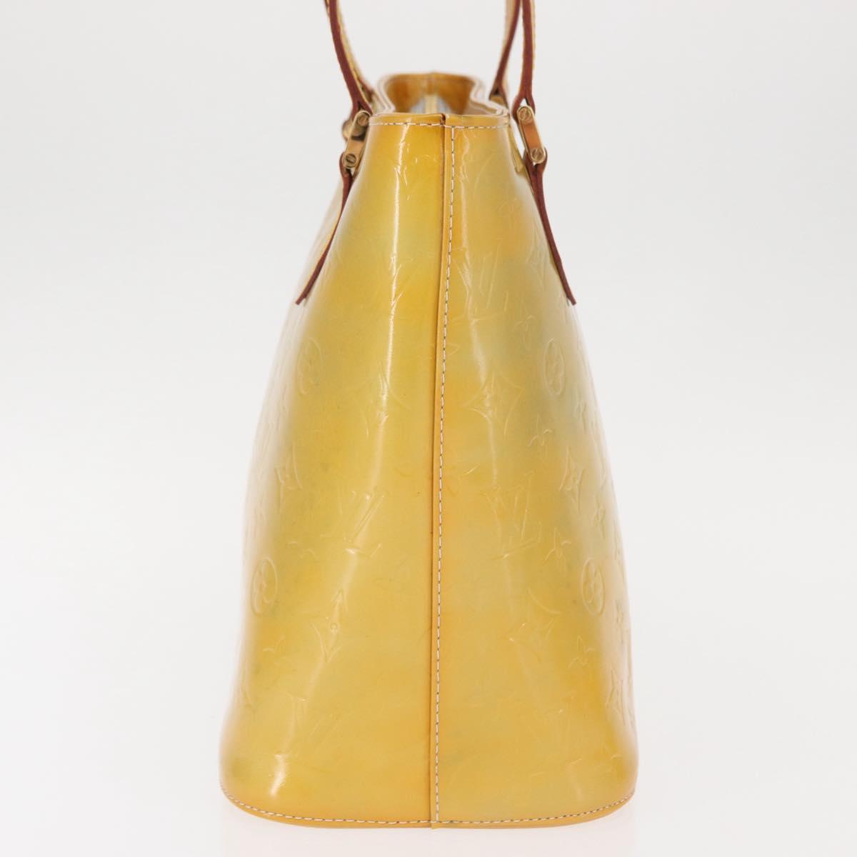 LOUIS VUITTON Monogram Vernis Houston Hand Bag Gris M91053 LV Auth 155015