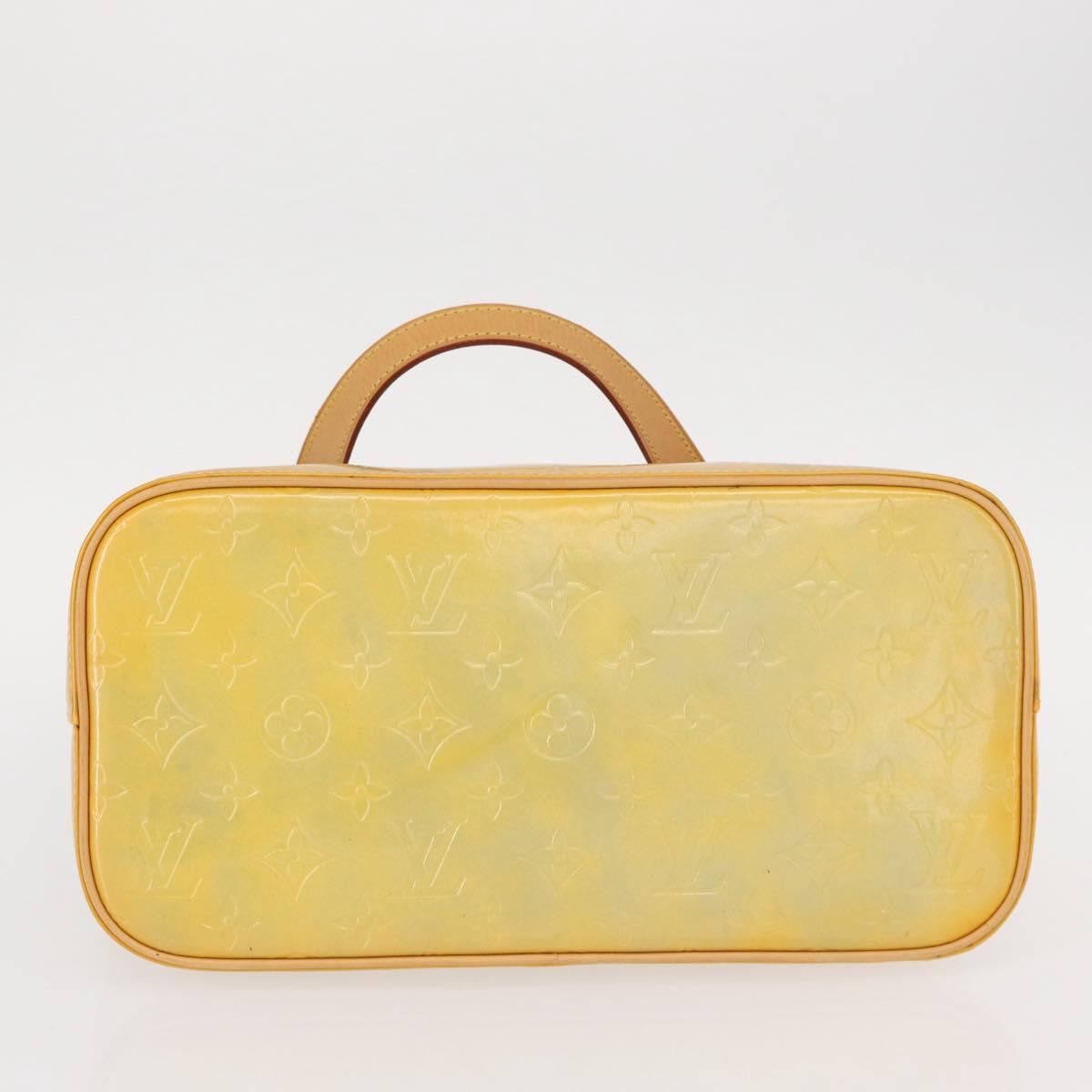 LOUIS VUITTON Monogram Vernis Houston Hand Bag Gris M91053 LV Auth 155015