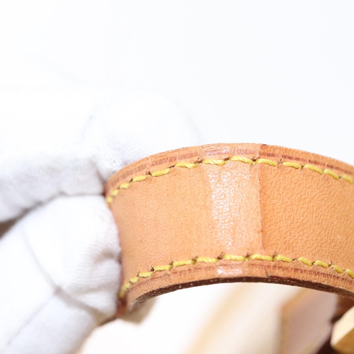 LOUIS VUITTON Monogram Vernis Houston Hand Bag Beige M91004 LV Auth 155016