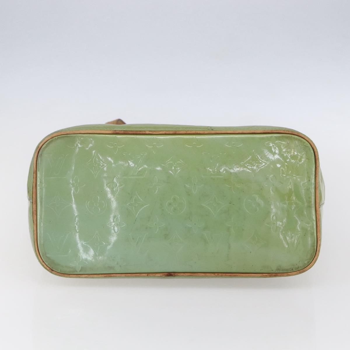 LOUIS VUITTON Monogram Vernis Houston Hand Bag Baby Blue M91005 LV Auth 155017