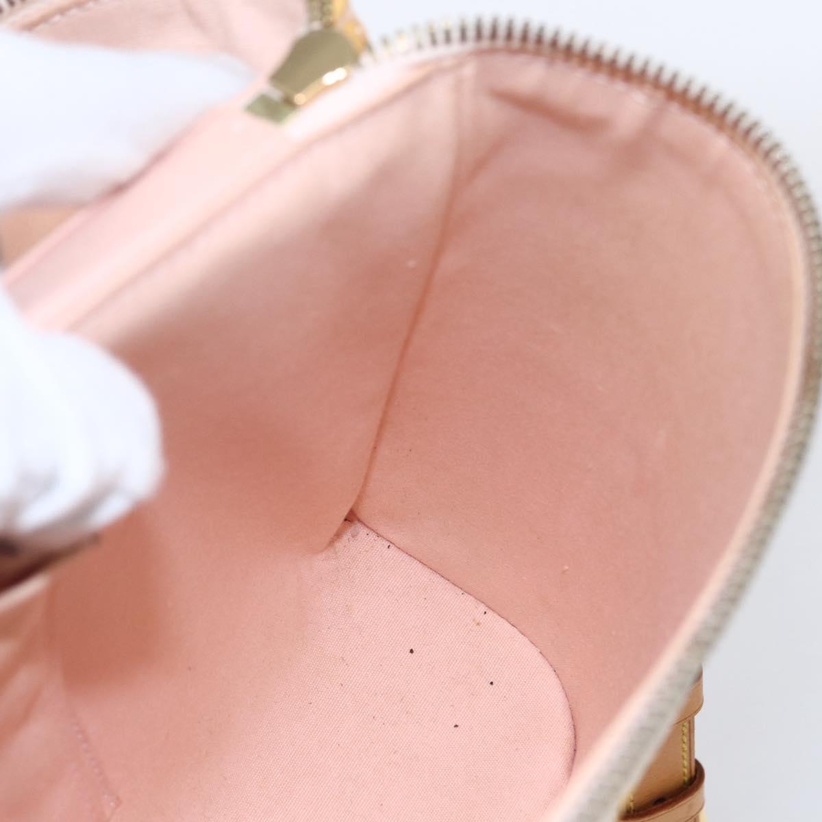 LOUIS VUITTON Vernis Sullivan Vertical Bag Marshmallow Pink M91298 Auth 155018