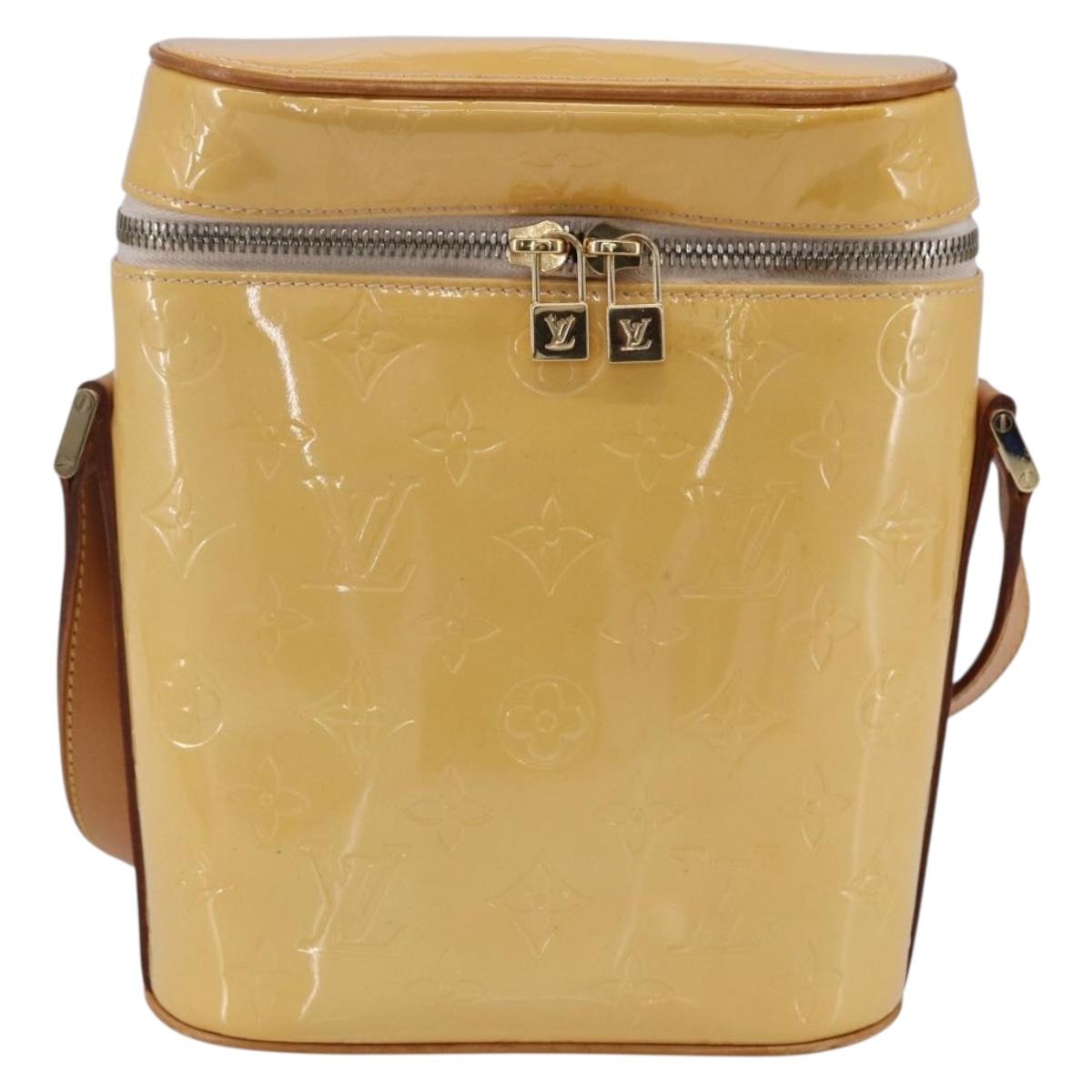 LOUIS VUITTON Vernis Sullivan Vertical Bag Marshmallow Pink M91298 Auth 155018