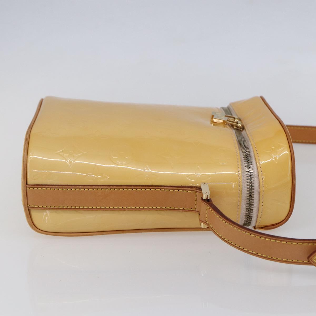 LOUIS VUITTON Vernis Sullivan Vertical Bag Marshmallow Pink M91298 Auth 155018