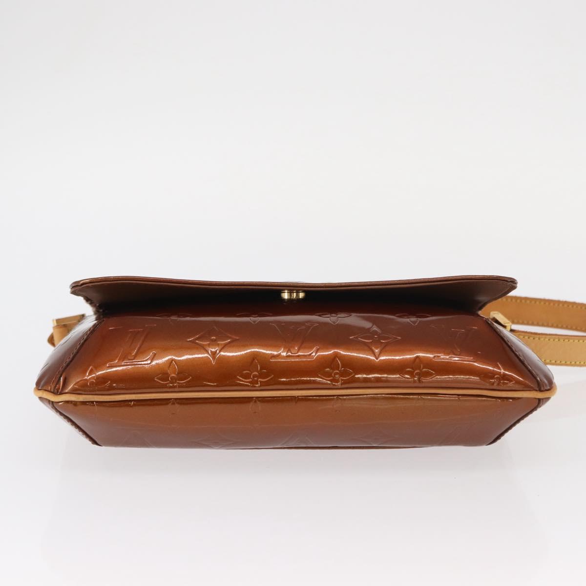 LOUIS VUITTON Monogram Vernis Thompson Street Bag Bronze M91124 LV Auth 155020
