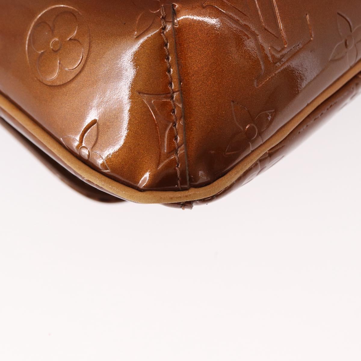 LOUIS VUITTON Monogram Vernis Thompson Street Bag Bronze M91124 LV Auth 155020