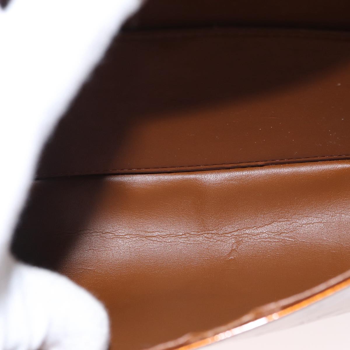 LOUIS VUITTON Monogram Vernis Thompson Street Bag Bronze M91124 LV Auth 155020