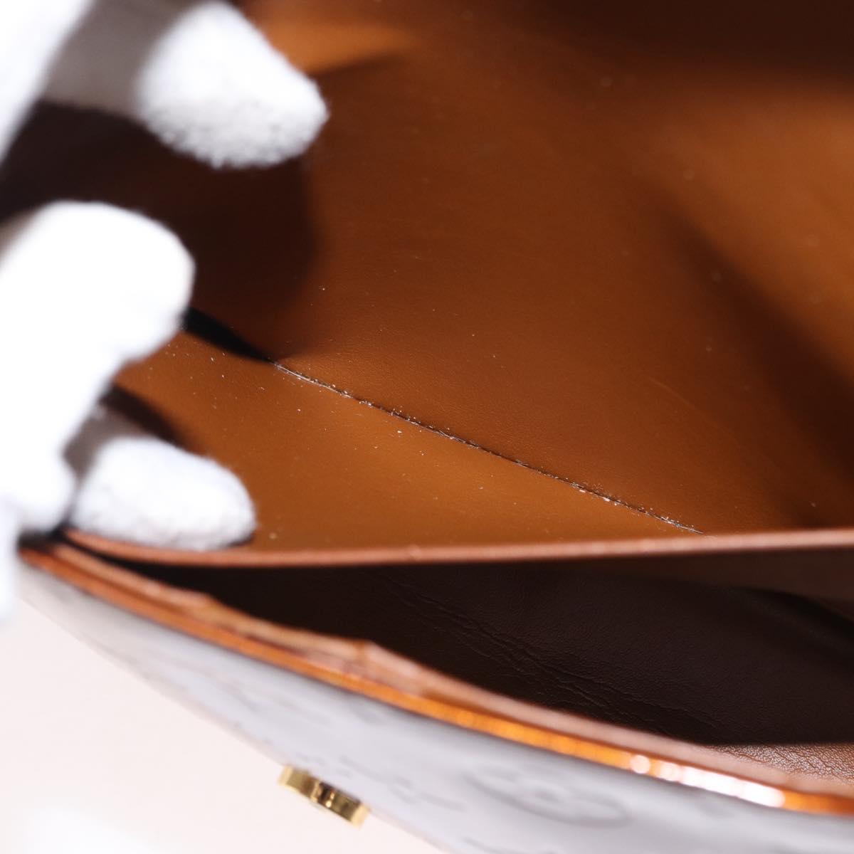 LOUIS VUITTON Monogram Vernis Thompson Street Bag Bronze M91124 LV Auth 155020