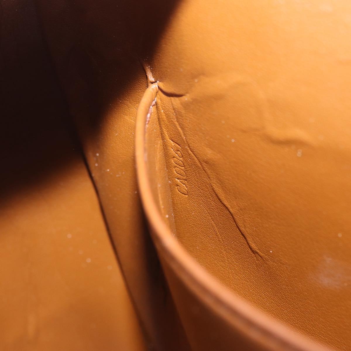 LOUIS VUITTON Monogram Vernis Thompson Street Bag Bronze M91124 LV Auth 155020