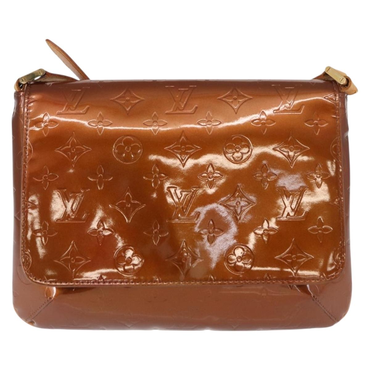 LOUIS VUITTON Monogram Vernis Thompson Street Bag Bronze M91124 LV Auth 155020